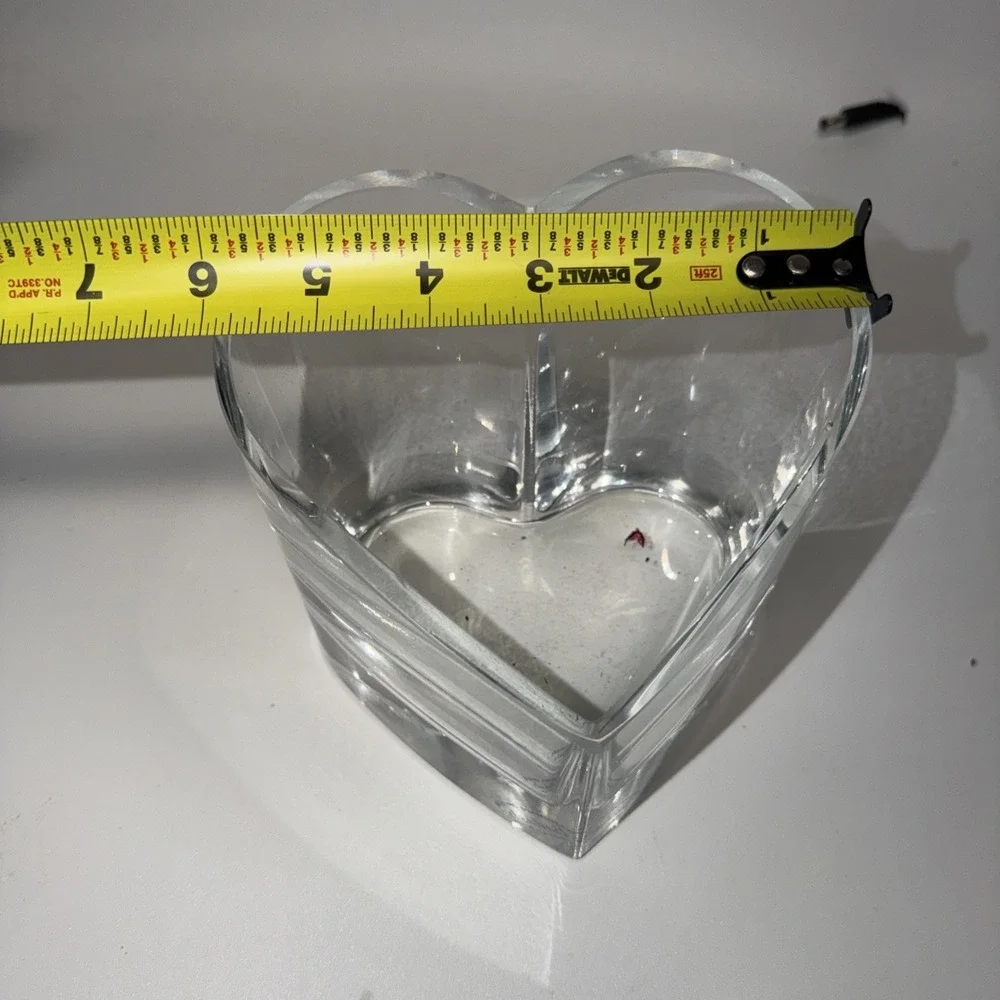 Handmade Crystal Badash Heart From Poland Candy Dish/Bowl‎